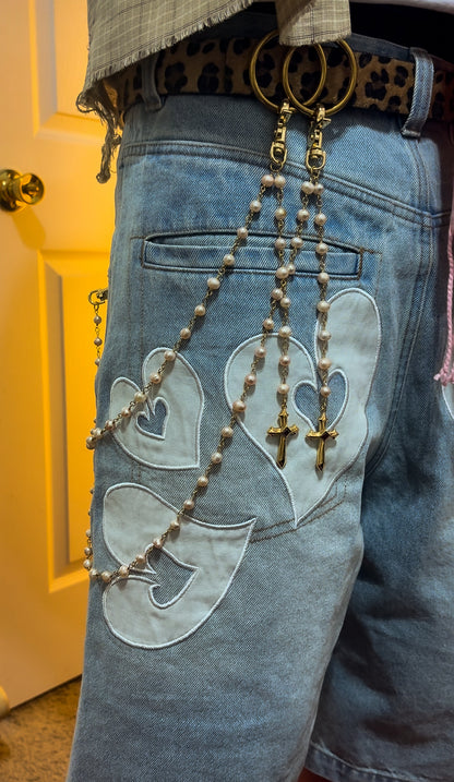 "SAINTÉ" ROSARY WALLET CHAIN