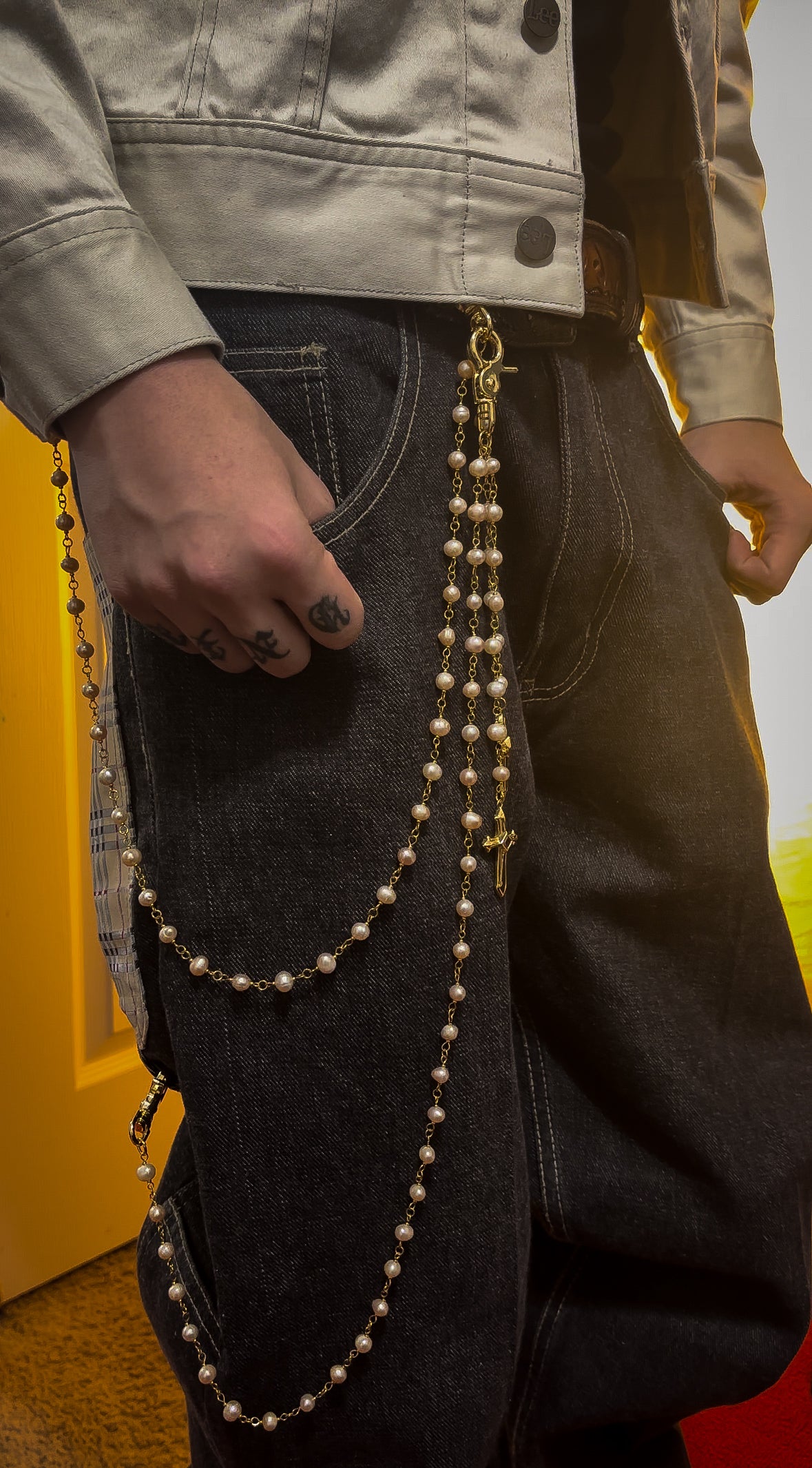 "SAINTÉ" ROSARY WALLET CHAIN